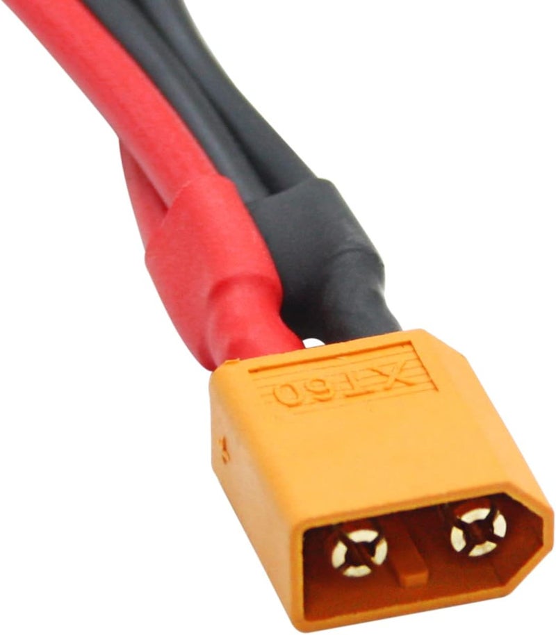 Maixbomr Short XT60 Parallel Battery Connector Cable,14AWG XT60 Male to Female Y Splitter Adapter Cable,10cm/3.93inch for RC Multicopter Quadcopter - Image 3